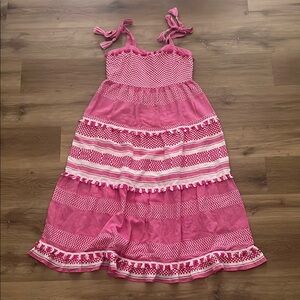 Crown & Ivy Pink Ruffled Tiered Sundress